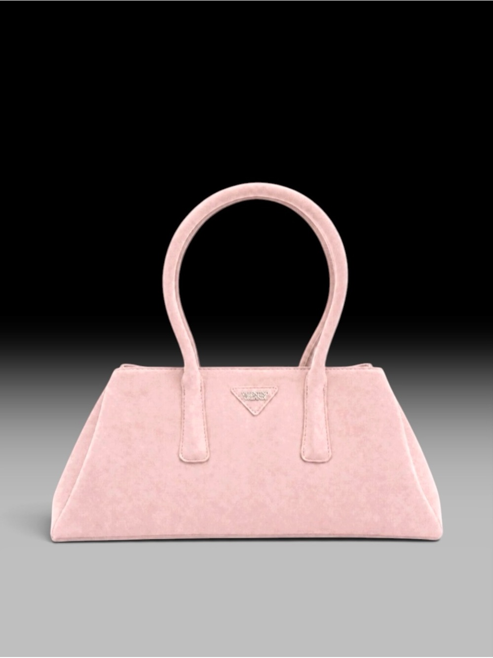 Valentino Orlandi “Nelly” (New Style!) Faux Suede Trapezoid Shoulder Bag - NWT